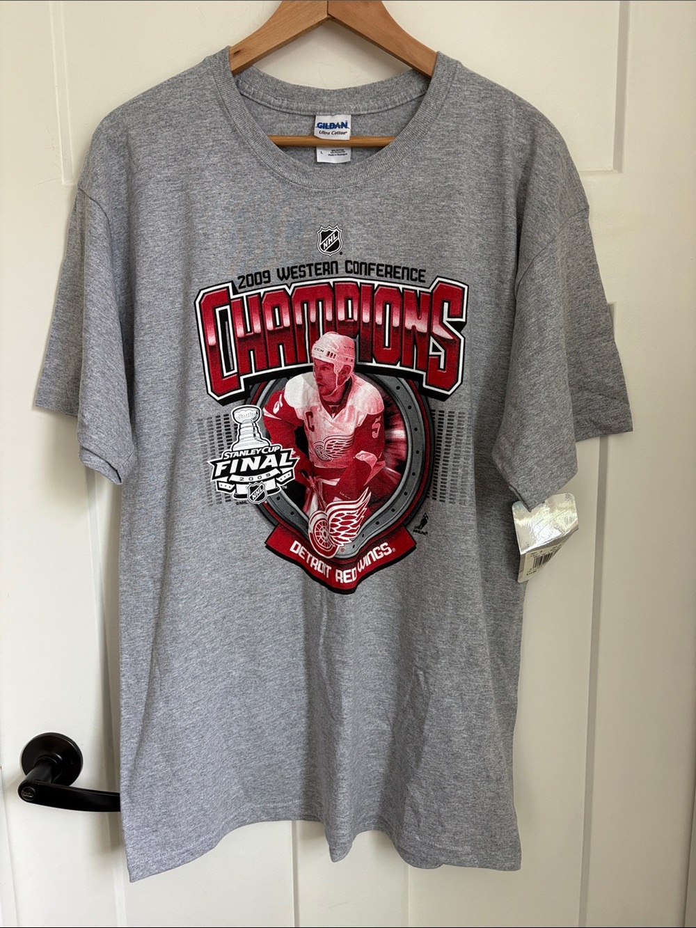 2009 Detroit Red Wings Western Conference Champions T-Shirt NWT